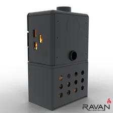 Чавунна піч Ravan Nevada 14 kW — фото 14