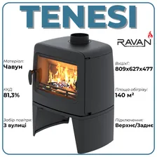 Чавуна піч Ravan Tenesi 14 kW — фото 8